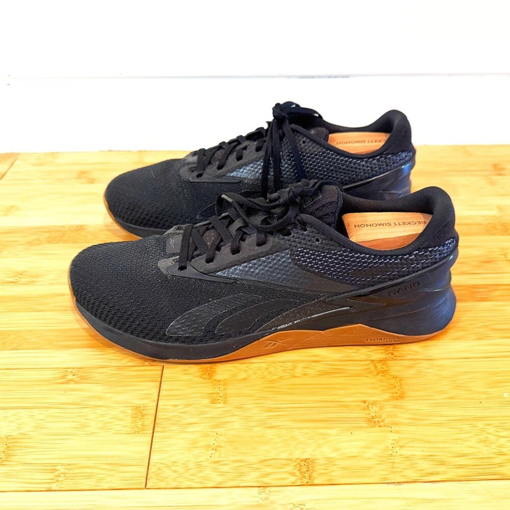 Reebok Nano 4, Men's size 12, Black with gum sole